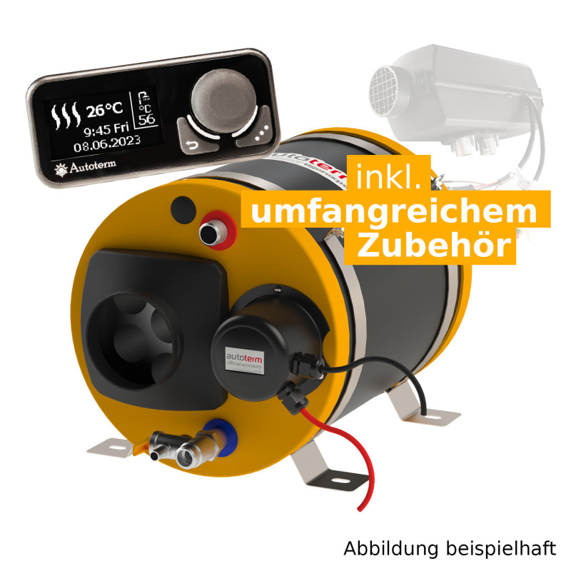 tigerexped Warmduscher-Kit 2.0 – Dieselheizung und Warmwasserboiler mit Einbau