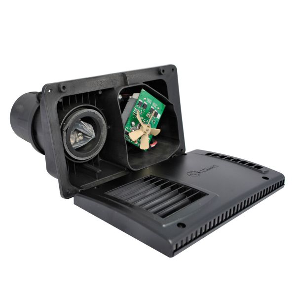 Wandkamin WKCD, schwarz